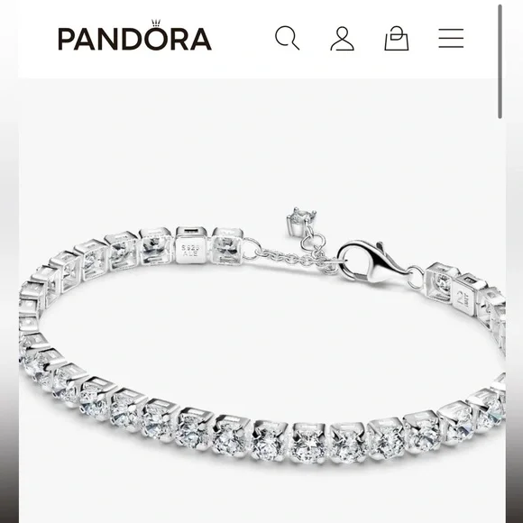 Sparkling Bold Tennis Bracelet - Sterling Silver - Picture 3 of 6